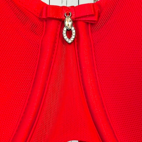 Curvy Couture Plus Size Women's Sheer Mesh lined Plunge T-Shirt Bra 42H NWT - Picture 3 of 9